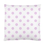 Polka Dots - Thistle Violet on White Standard Cushion Case (Two Sides)