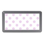 Polka Dots - Thistle Violet on White Memory Card Reader (Mini)