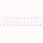 Polka Dots - Thistle Violet on White Small Bar Mat