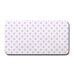 Polka Dots - Thistle Violet on White Medium Bar Mat