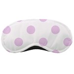 Polka Dots - Thistle Violet on White Sleeping Mask