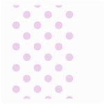 Polka Dots - Thistle Violet on White Large Garden Flag (Two Sides)