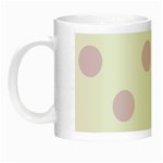 Polka Dots - Thistle Violet on White Night Luminous Mug