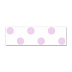 Polka Dots - Thistle Violet on White Sticker Bumper (10 pack)