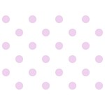 Polka Dots - Thistle Violet on White Birthday Cake 3D Greeting Card (7x5)