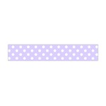 Polka Dots - White on Pale Lavender Violet Flano Scarf (Mini)