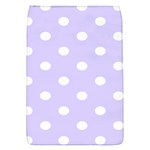 Polka Dots - White on Pale Lavender Violet Removable Flap Cover (S)