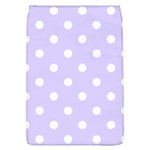 Polka Dots - White on Pale Lavender Violet Removable Flap Cover (L)