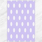 Polka Dots - White on Pale Lavender Violet Canvas 20  x 30 