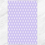 Polka Dots - White on Pale Lavender Violet Canvas 24  x 36 