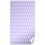 Polka Dots - White on Pale Lavender Violet Canvas 40  x 72 