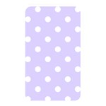 Polka Dots - White on Pale Lavender Violet Memory Card Reader (Rectangular)