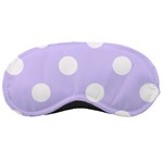 Polka Dots - White on Pale Lavender Violet Sleeping Mask