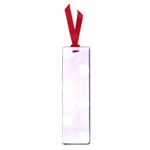 Polka Dots - White on Pale Lavender Violet Small Book Mark
