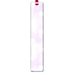 Polka Dots - White on Pale Lavender Violet Large Book Mark
