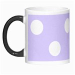 Polka Dots - White on Pale Lavender Violet Morph Mug