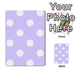 Polka Dots - White on Pale Lavender Violet Multi-purpose Cards (Rectangle)