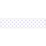 Polka Dots - Pale Lavender Violet on White Flano Scarf (Small)