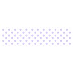 Polka Dots - Pale Lavender Violet on White Satin Scarf (Oblong)