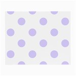 Polka Dots - Pale Lavender Violet on White Small Glasses Cloth