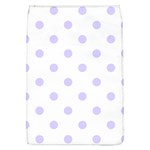 Polka Dots - Pale Lavender Violet on White Removable Flap Cover (L)