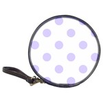Polka Dots - Pale Lavender Violet on White Classic 20-CD Wallet