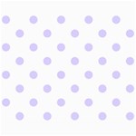 Polka Dots - Pale Lavender Violet on White Collage 8  x 10 