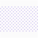 Polka Dots - Pale Lavender Violet on White Collage 12  x 18 