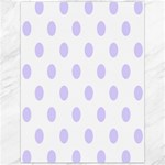 Polka Dots - Pale Lavender Violet on White Canvas 12  x 16 