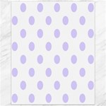 Polka Dots - Pale Lavender Violet on White Canvas 16  x 20 
