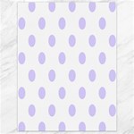 Polka Dots - Pale Lavender Violet on White Canvas 18  x 24 