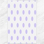 Polka Dots - Pale Lavender Violet on White Canvas 20  x 30 