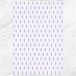 Polka Dots - Pale Lavender Violet on White Canvas 24  x 36 