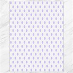 Polka Dots - Pale Lavender Violet on White Canvas 36  x 48 