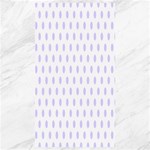 Polka Dots - Pale Lavender Violet on White Canvas 40  x 72 