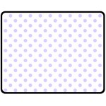 Polka Dots - Pale Lavender Violet on White Fleece Blanket (Medium) (One Side)