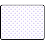 Polka Dots - Pale Lavender Violet on White Double Sided Fleece Blanket (Medium) (Two Sides)