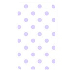 Polka Dots - Pale Lavender Violet on White Memory Card Reader (Rectangular)