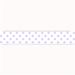 Polka Dots - Pale Lavender Violet on White Small Bar Mat