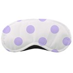 Polka Dots - Pale Lavender Violet on White Sleeping Mask