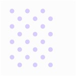 Polka Dots - Pale Lavender Violet on White Small Garden Flag (Two Sides)
