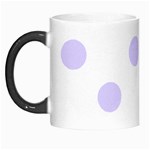 Polka Dots - Pale Lavender Violet on White Morph Mug