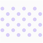 Polka Dots - Pale Lavender Violet on White 5  x 7  Photo Cards