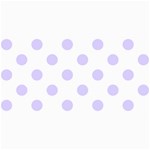 Polka Dots - Pale Lavender Violet on White 4  x 8  Photo Cards