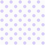 Polka Dots - Pale Lavender Violet on White ScrapBook Page 8  x 8 