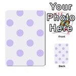 Polka Dots - Pale Lavender Violet on White Multi-purpose Cards (Rectangle)