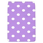 Polka Dots - White on Bright Lavender Violet Removable Flap Cover (S)