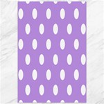 Polka Dots - White on Bright Lavender Violet Canvas 12  x 18 