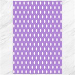 Polka Dots - White on Bright Lavender Violet Canvas 24  x 36 