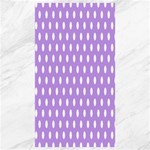 Polka Dots - White on Bright Lavender Violet Canvas 40  x 72 
